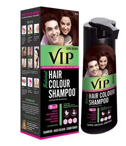 VIP Dark Brown Hair Color Shampoo