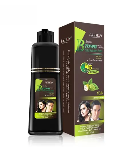 Lichen Dark Brown Hair Color Shampoo