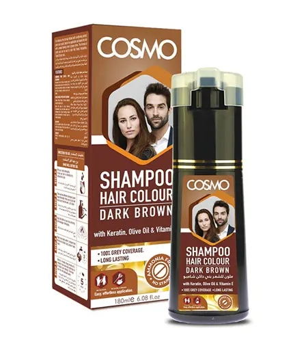 Cosmo Dark Brown Hair Color Shampoo