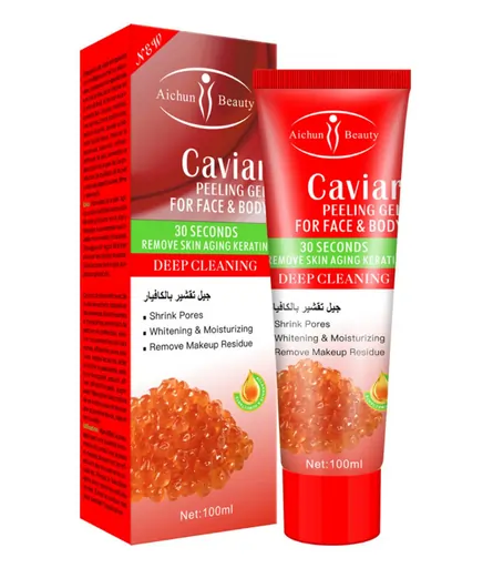 Aichun Beauty Caviar Peeling Gel For Face and Body Deep Cleansing