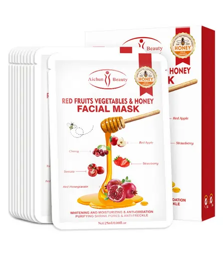 Aichun Beauty Red Fruit Vegetable Honey Facial Mask